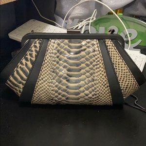 Like New! Zac Posen Crocodile-embossed